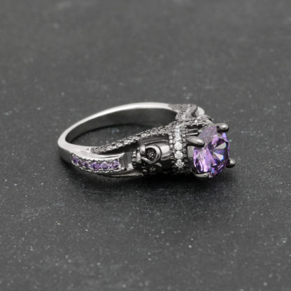 Bague-Tete-de-Mort-Pago-Violet-a