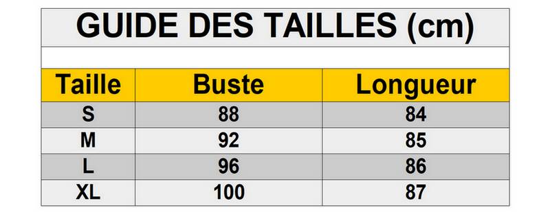 Guide-tailles-robe