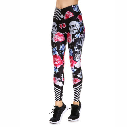 Legging-Tete-de-Mort-Lamino-a