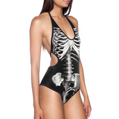 Maillot-de-Bain-1-Piece-Tete-de-Mort-Laureano-a