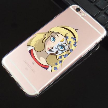 Coque-Iphone-Transparente-Tete-de-Mort-Mariaes