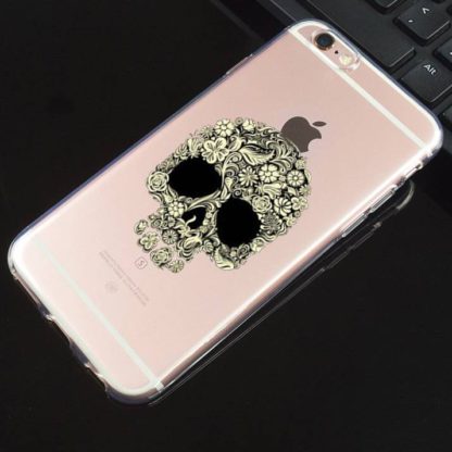 Coque-Iphone-Transparente-Tete-de-Mort-Mariata