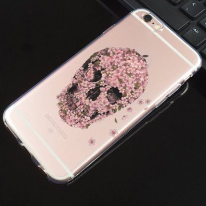 Coque-Iphone-Transparente-Tete-de-Mort-Mariba