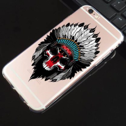 Coque-Iphone-Transparente-Tete-de-Mort-Maridio