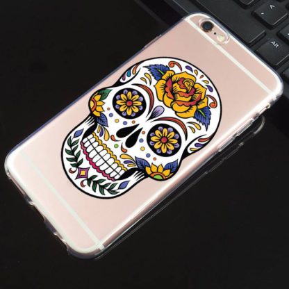 Coque-Iphone-Transparente-Tete-de-Mort-Mariena