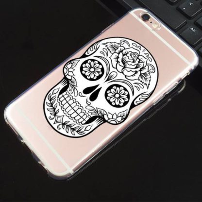 Coque-Iphone-Transparente-Tete-de-Mort-Marieni