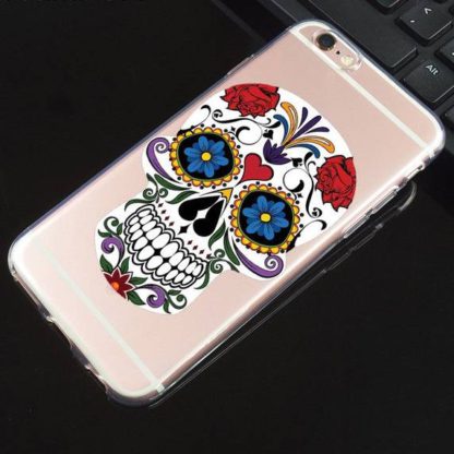 Coque-Iphone-Transparente-Tete-de-Mort-Marieno