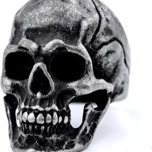 Bague tête de mort biker