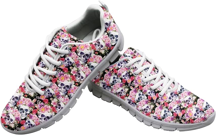 Chaussure femme confort tête de mort