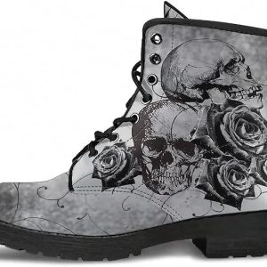 Chaussure tête de mort Noir et Blanc