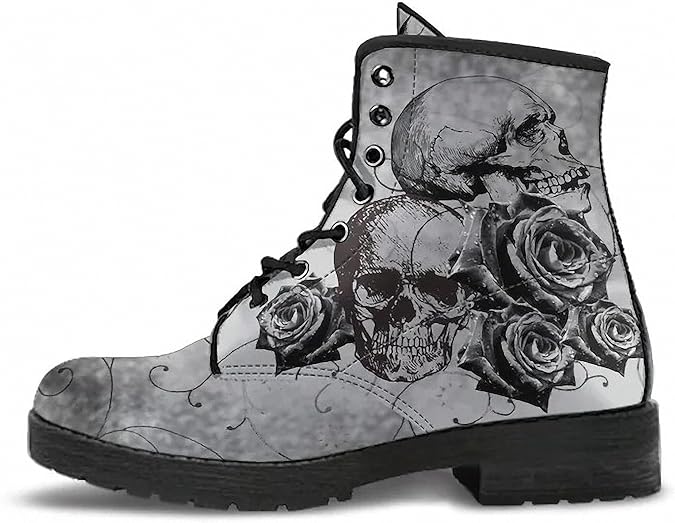 Chaussure tête de mort Noir et Blanc