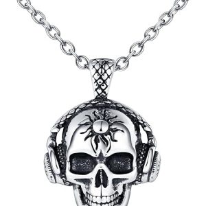 Collier tête de mort casque audio