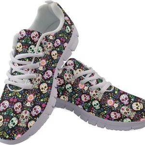 Baskets tête de mort florale
