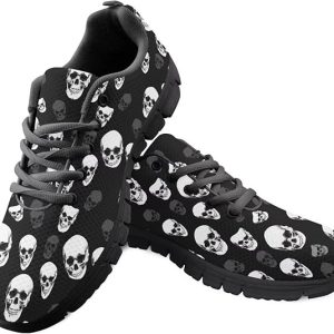 Baskets tête de mort femme style gothique