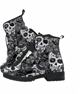 Bottines femme tête de mort style Gothique et originalité 